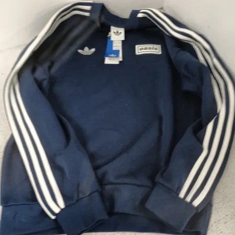 ADIDAS OASIS OVERSIZED CREW SWEATSHIRT β NAVY, UK S