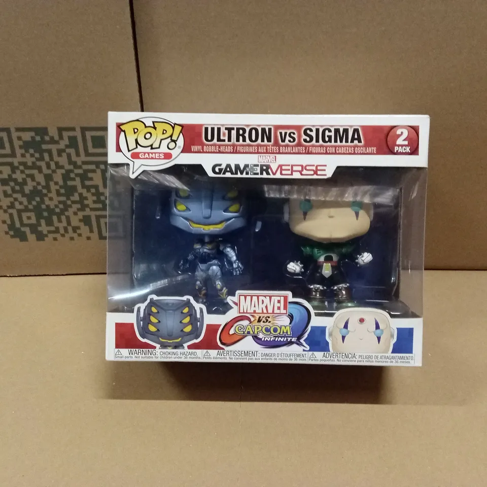 BOXED FUNKO POP 2-PACK MARVEL VS CAPCOM INFINITE, ULTRON VS SIGMA