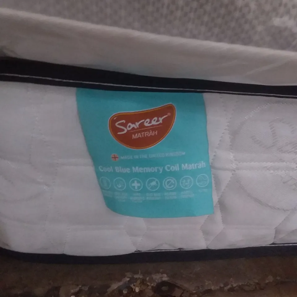 SAREER COOL BLUE MEMORY COIL KINGSIZE MATTRESS 
