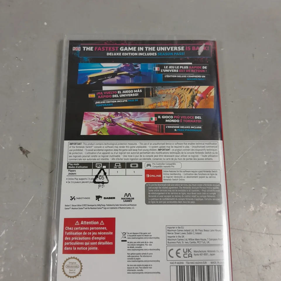 REDOUT II DELUXE EDITION FOR NINTENDO SWITCH 