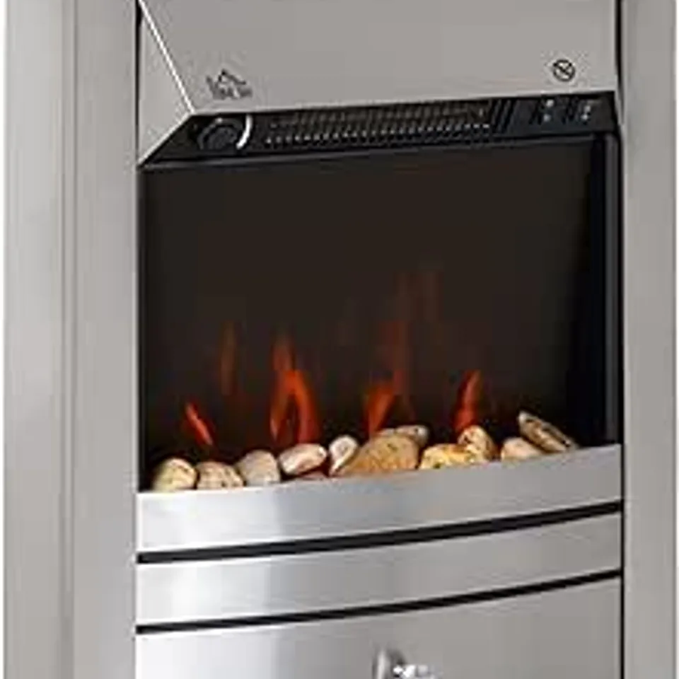 BOXED NDY-19EL-E 2000W ELECTRIC FIREPLACE PEBBLE BURNING EFFECT (1 BOX)