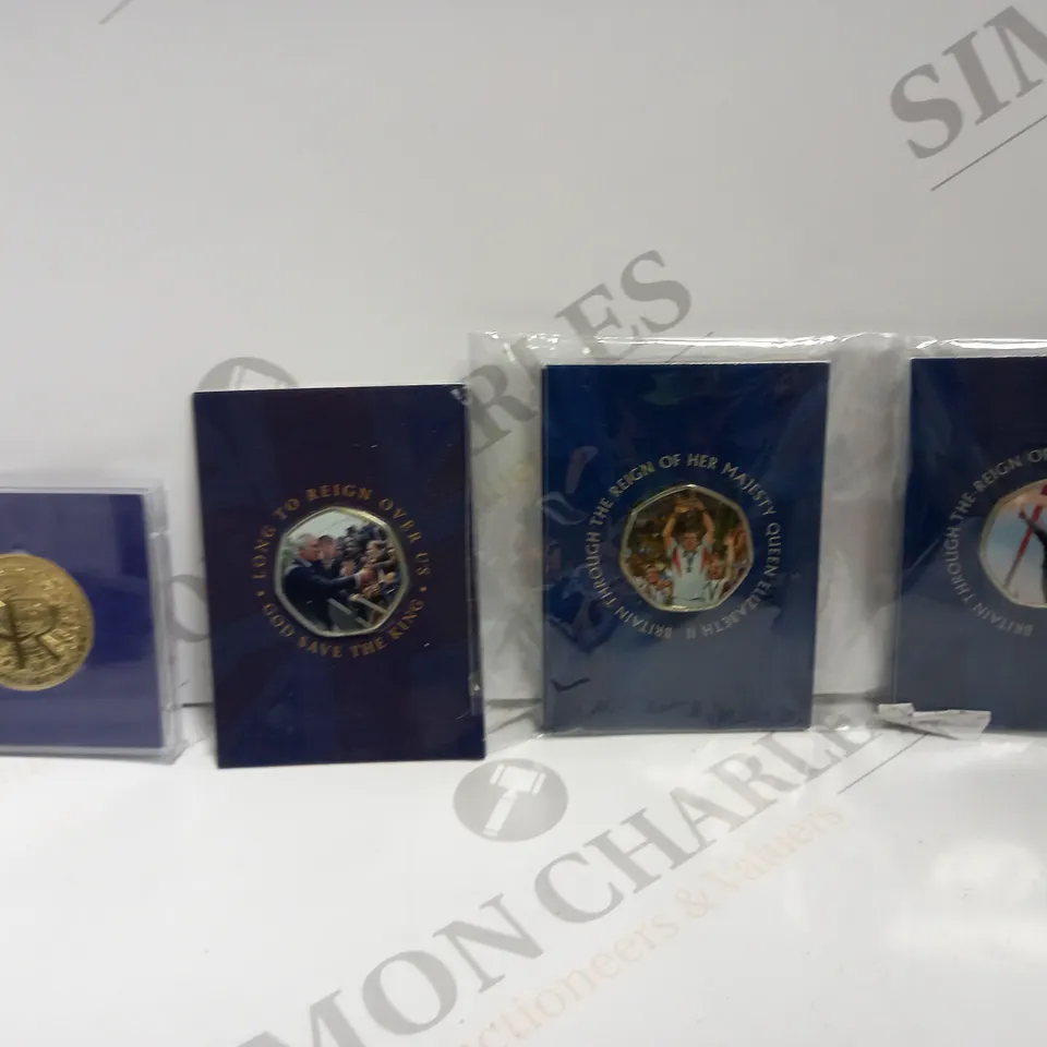 BAG TO CONTAIN APPROX. 17 X ASSORTED COLLECTORS COINS & MEDALS. DESIGNS VARY 
