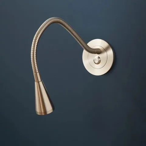 TWO BOXED POOKY LIMBER WALL LIGHTS SILVER WLLIM100ALUANS