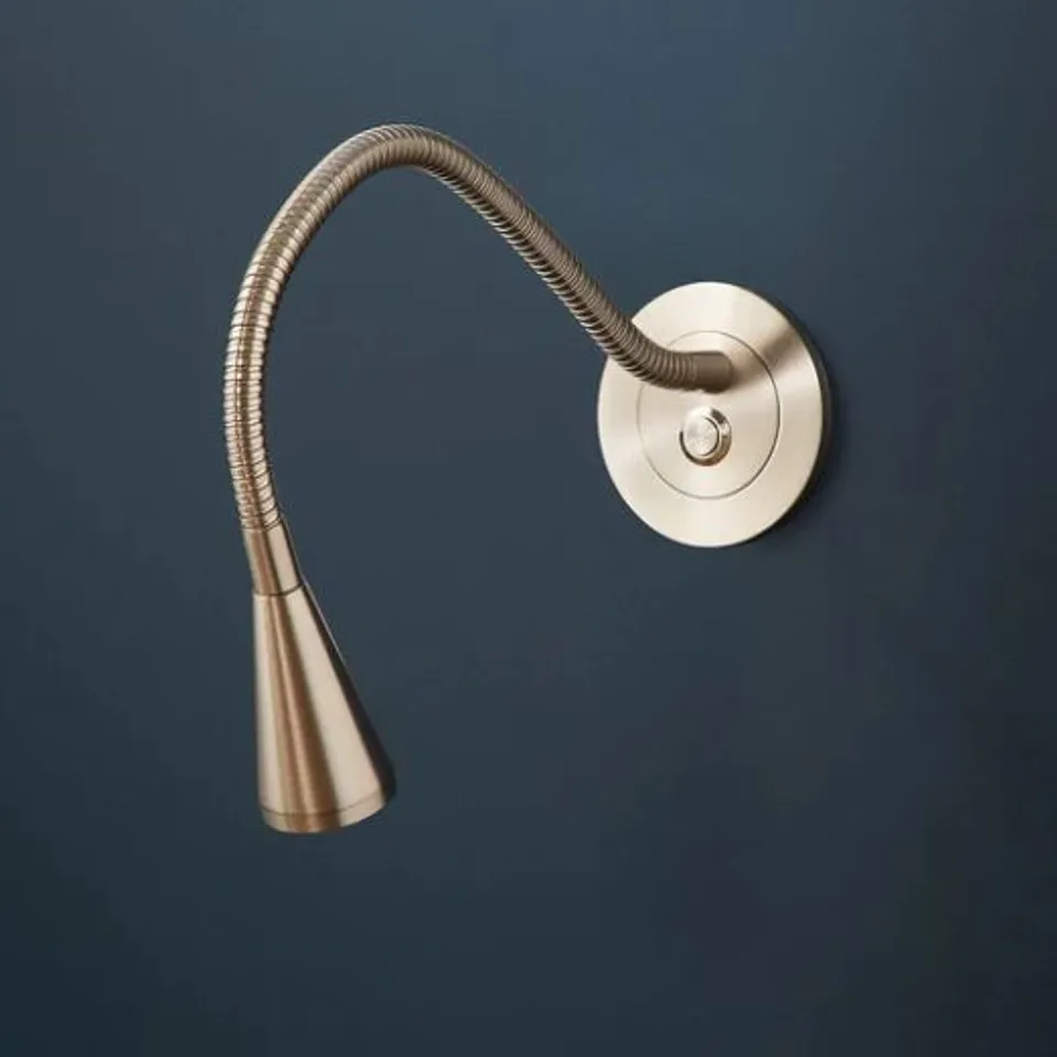TWO BOXED POOKY LIMBER WALL LIGHTS SILVER WLLIM100ALUANS