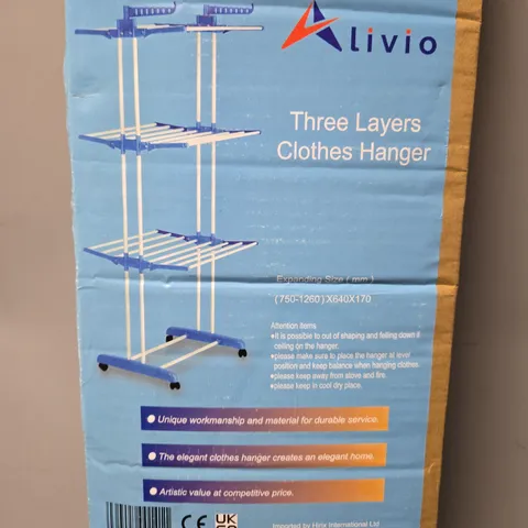 BOXED LIVIO THREE LAYERS CLOTHES HANGER 