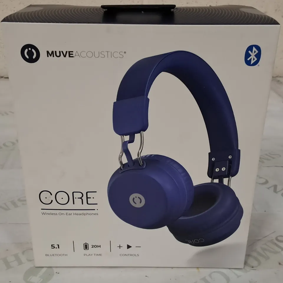 BOXED MUVE ACOUSTICS CORE WIRELESS ON-EAR HEADSET