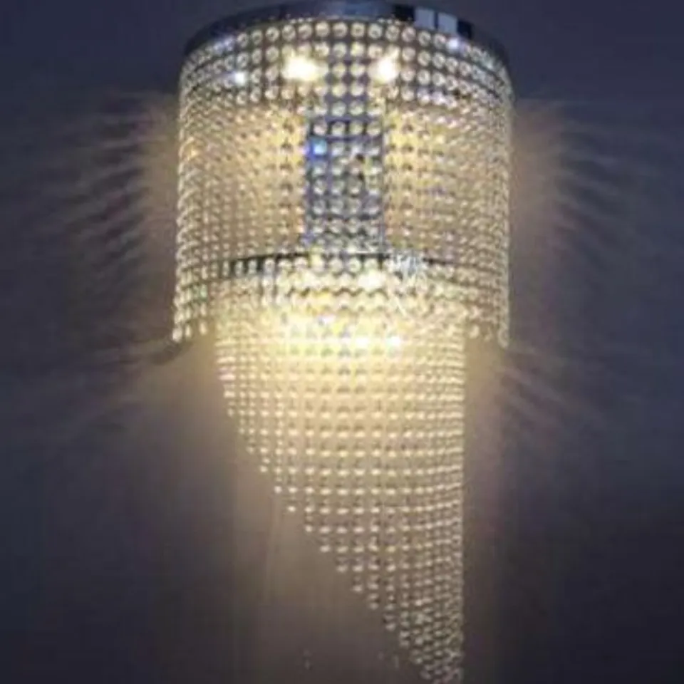 DESIGNER SHELLY STYLE FOUR LIGHT WALL SCONCE  WITH CRYSTAL DROPLETS