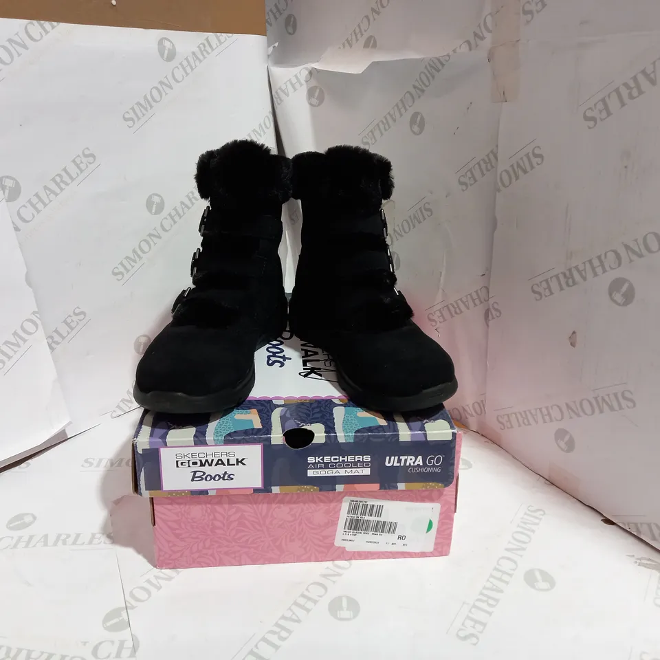 SKECHERS GLACIAL BOOT - BLACK - UK SIZE 5.5
