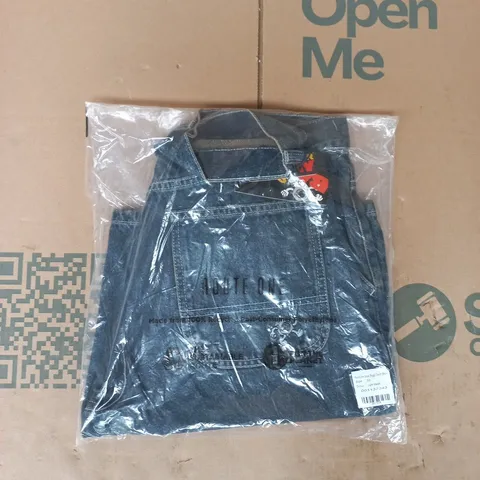 BAGGED ROUTE ONE SUPER BAGGY DENIM SHORTS IN BLUE SIZE 32