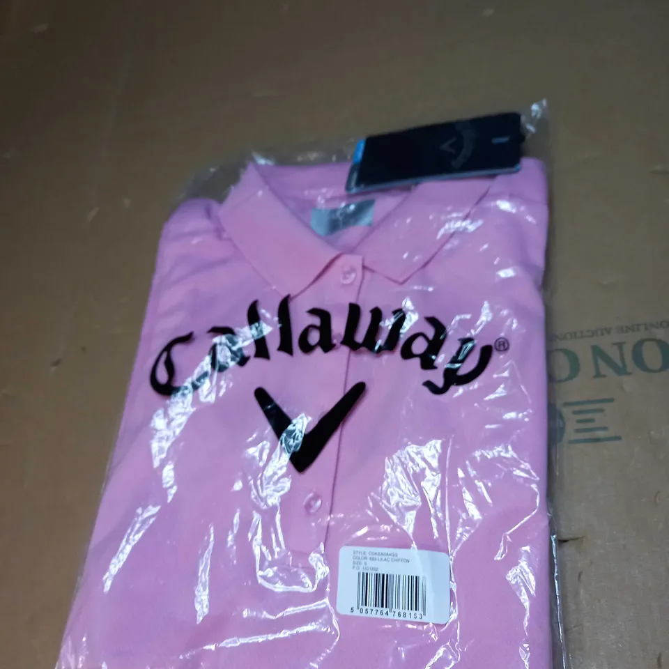 MENS CALLAWAY LILAC POLO SHIRT SIZE S