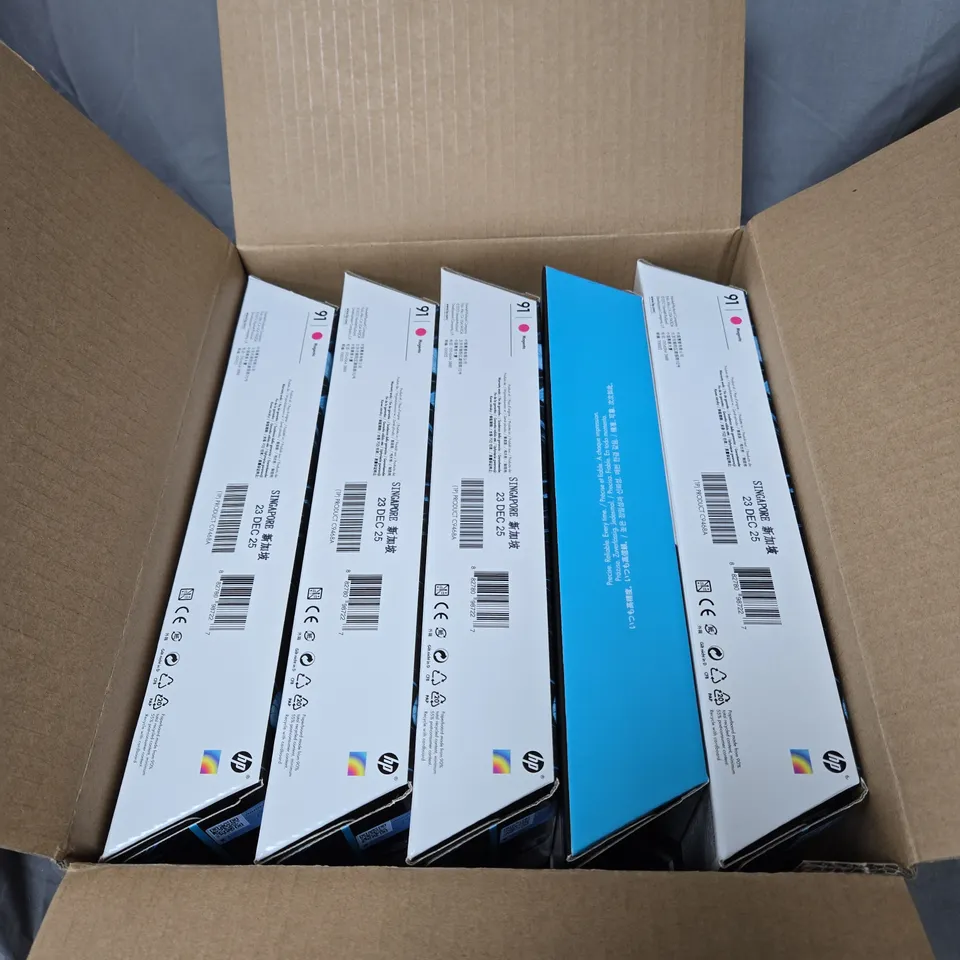 APPROXIMATELY 10 X HP DESIGNJET 91 MAGENTA PIGMENT INK CARTRIDGE