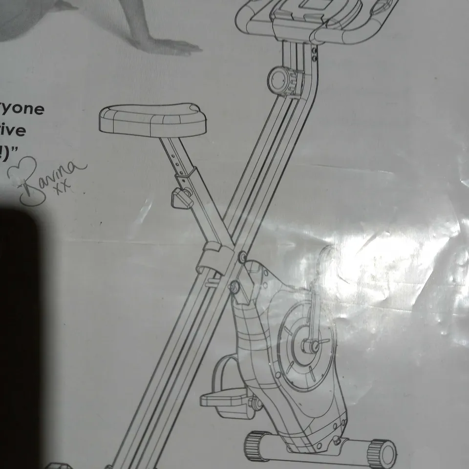 DAVINA FITNESS FOLDING MAGNETIC EXERCISE BIKE - COLLECTION ONLY 