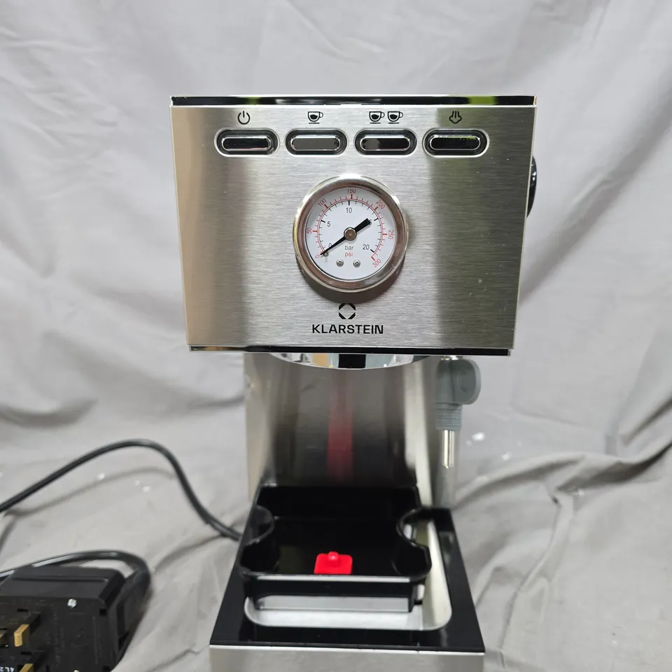 BOXED KLARSTEIN PAUSA ESPRESSO MACHINE 