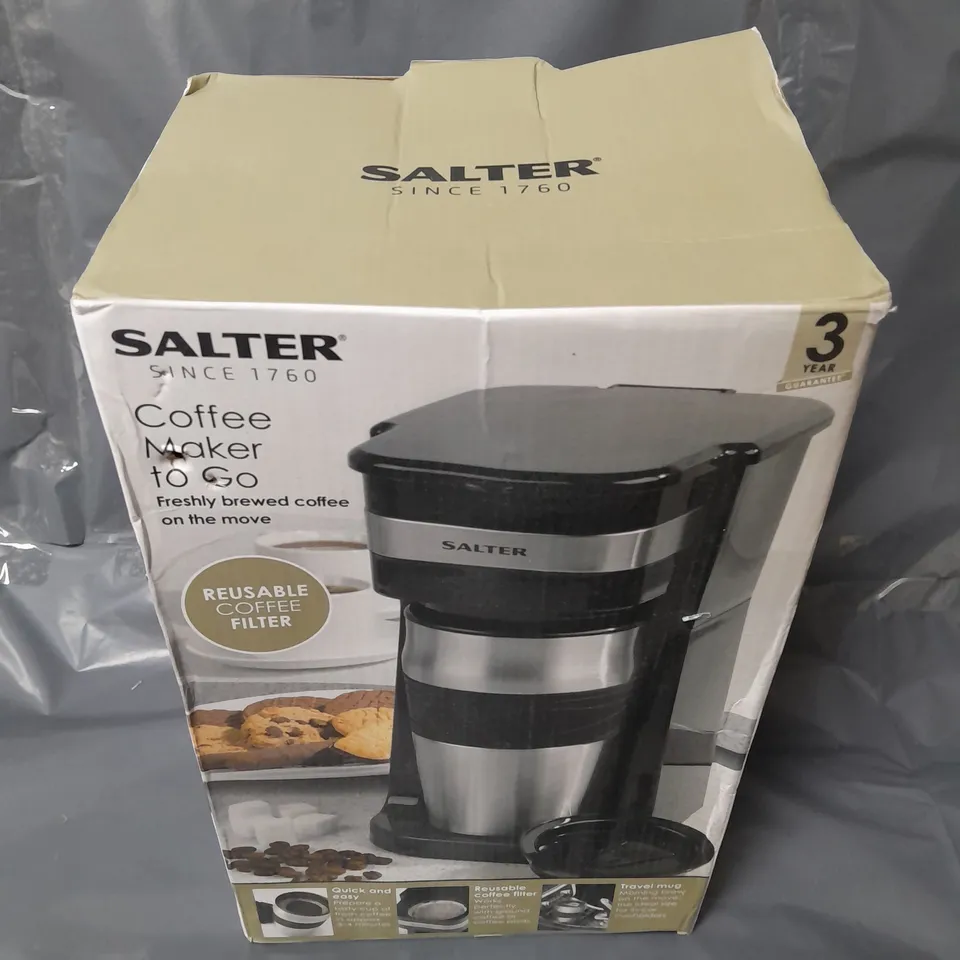 BOXED SALTER COFFEE MAKER TO GO