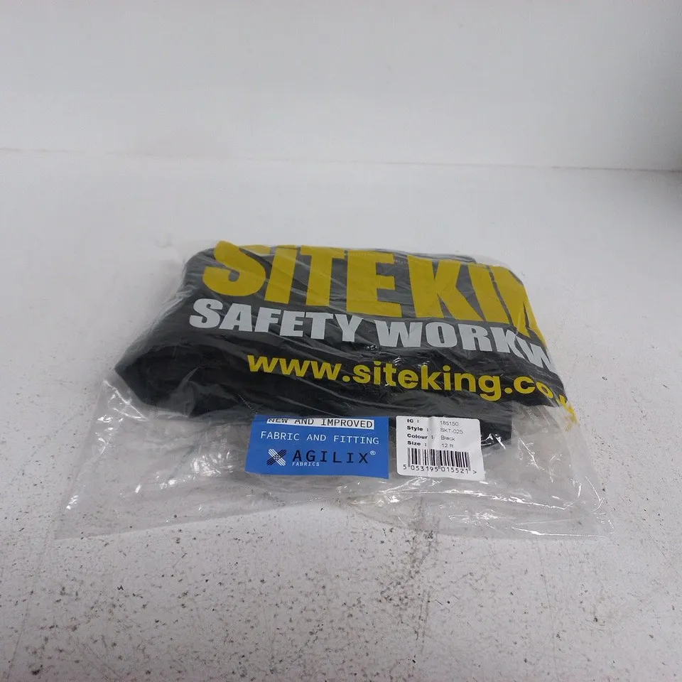 SITE KING BLACK WORK TROUSERS 12R