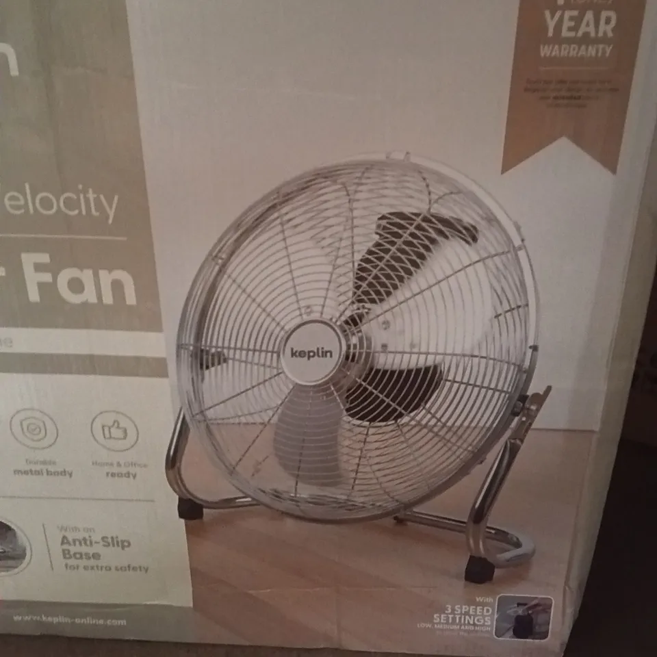 BOXED KEPLIN FLOOR FAN