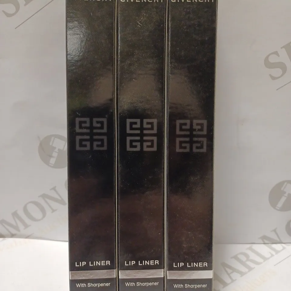 LOT OF 3 ASSORTED GIVENCHY LIP LINERS TO INCLUDE 07 FRAMBOISE VELOURS, 2 X 04 FUCHSIA IRRESISTIBLE 