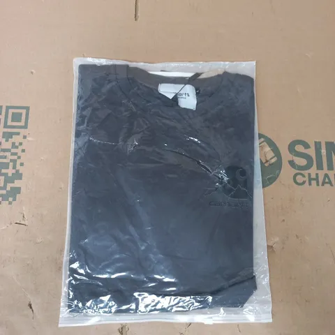 BAGGED CARHARTT CREW NECK T-SHIRT IN CHARCOAL SIZE LARGE