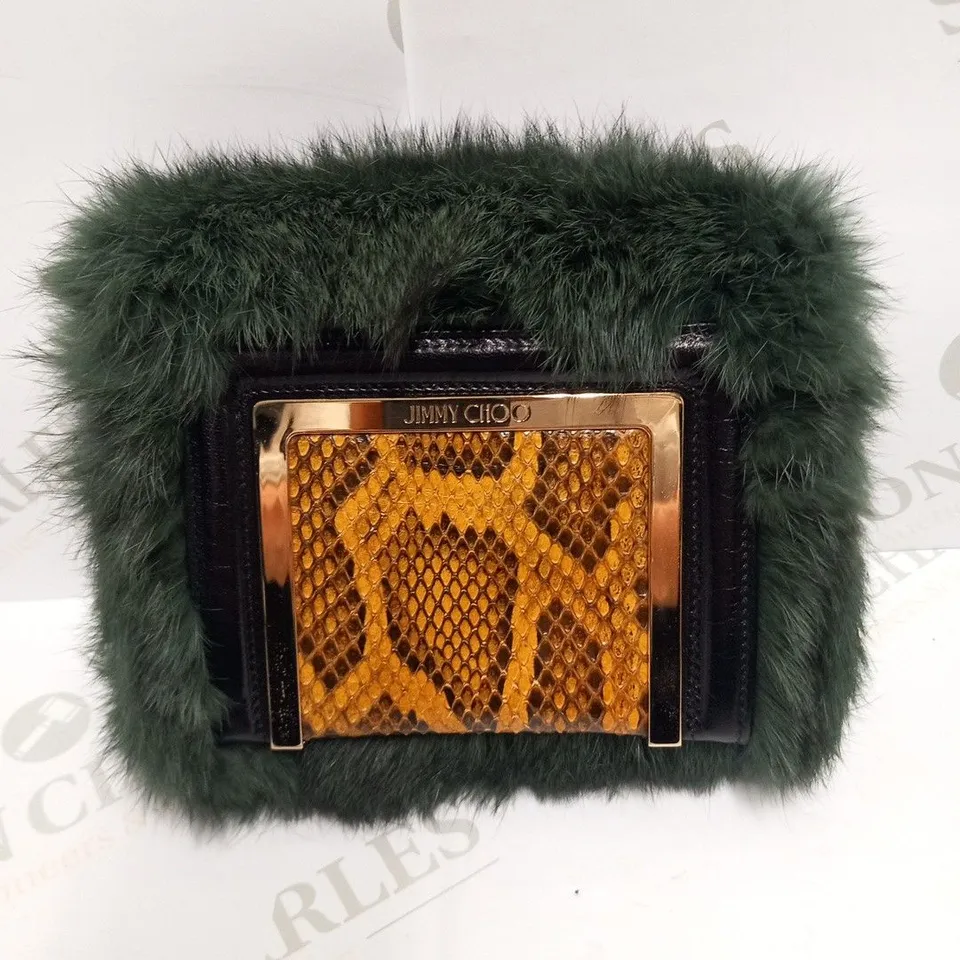 JIMMY CHOO AVA EVERGREEN SMALL BAG