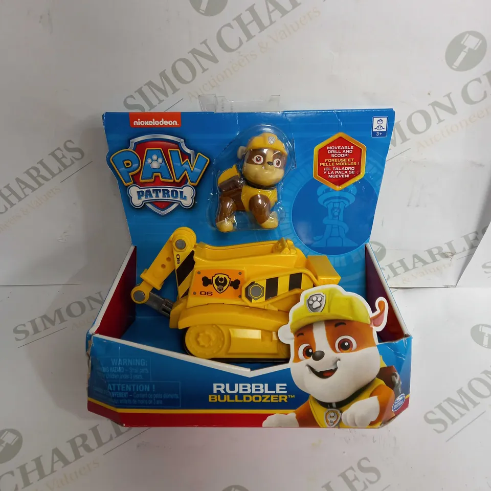 PAW PATROL VEHICLE WITH PUP RUBBLE  RRP £9.99