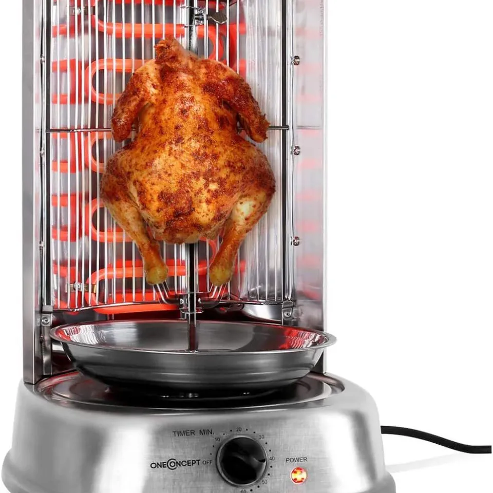 ONECONCEPT VERTICAL GRILL - FAT-FREE ROTISSERIE, KEBAB MACHINE