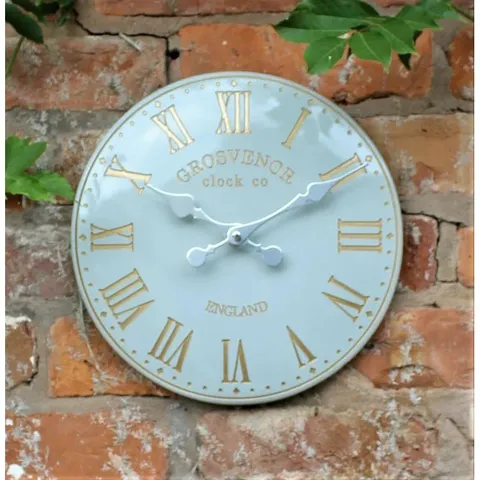 BOXED SUMMERALL METAL WALL CLOCK