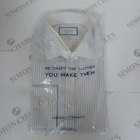 CHARLES TYRWHITT EXTRA SLIM FIT SHIRT IN ROYAL BLUE SIZE 15.5/39