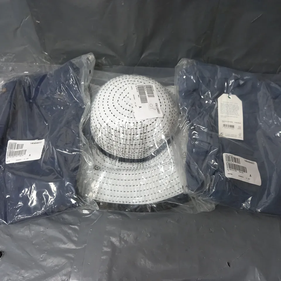 APPROXIMATELY 10 ASSORTED CLOTHING ITEMS TO INCLUDE TROUSERS, HATS, DRESSES, ETC