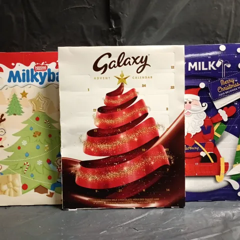 3 ASSORTED ADVENT CALENDARS