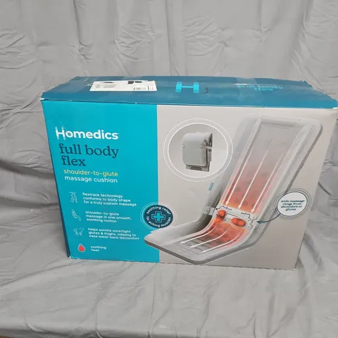 HOMEDICS FULL BODY FLEX MASSAGE CUSHION – GREY (BOXED)