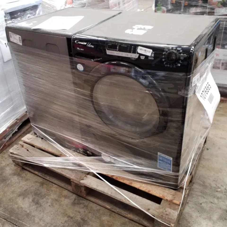 CANDY ULTRA FREESTANDING WASHING MACHINE BLACK AND CANDY SMART PRO CSO14103TWCGE FREE STANDING WASHING MACHINE - UNPROCESSED RAW RETURNS