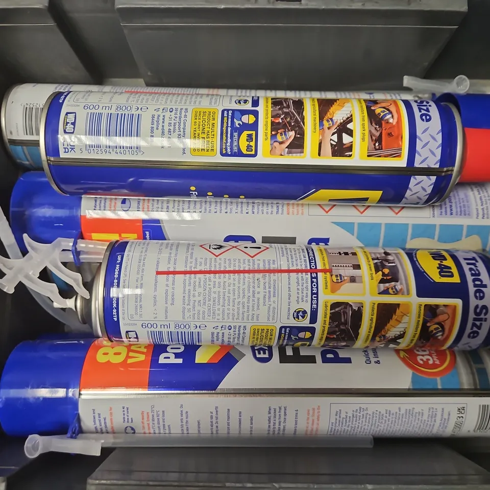 APPROXIMATELY 8 ASSORTED AEROSOLS TO INCLUDE POLYCELL EXPANDING FOAM, WD-40 - COLLECTION ONLY