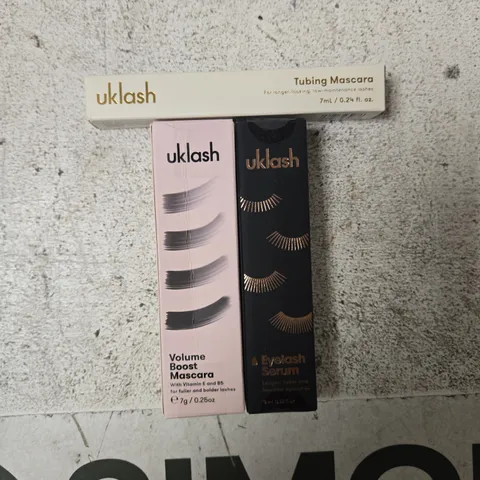 UKLASH TUBING MASCARA & VOLUME BOOST MASCARA WITH EYELASH SERUM – SET