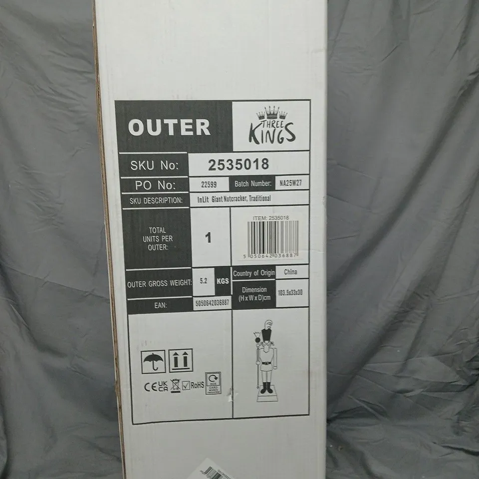 THREE KINGS GIANT NUTCRACKER - BOXED, TRADITIONAL (COLLECTION ONLY)