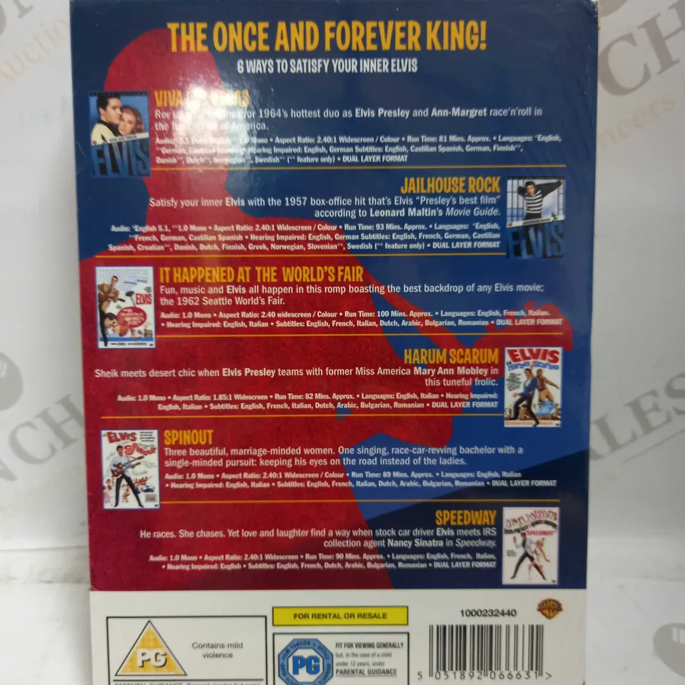 SEALED THE ELVIS COLLECTION 6PC DVD BOX SET