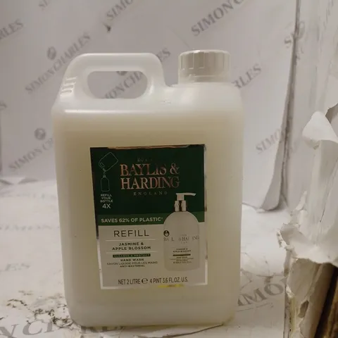 BAYLIS AND HARDING REFILL JASMINE AND APPLE BLOSSOM HAND WASH 4 PINTS