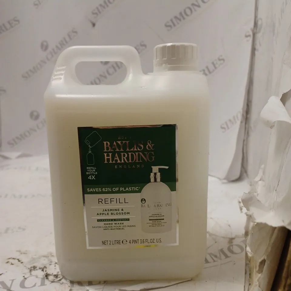 BAYLIS AND HARDING REFILL JASMINE AND APPLE BLOSSOM HAND WASH 4 PINTS