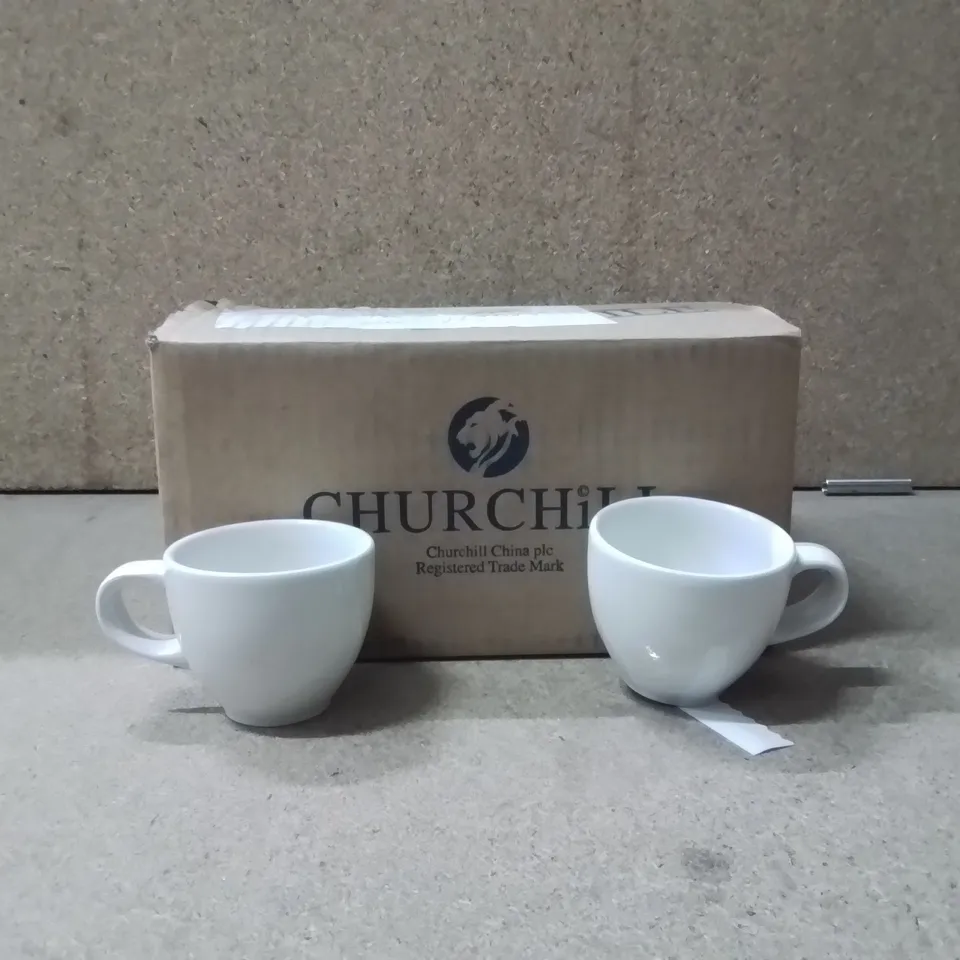 BOXED CHURCHILL ESPRESSO CUP APPROXIMATELY 12