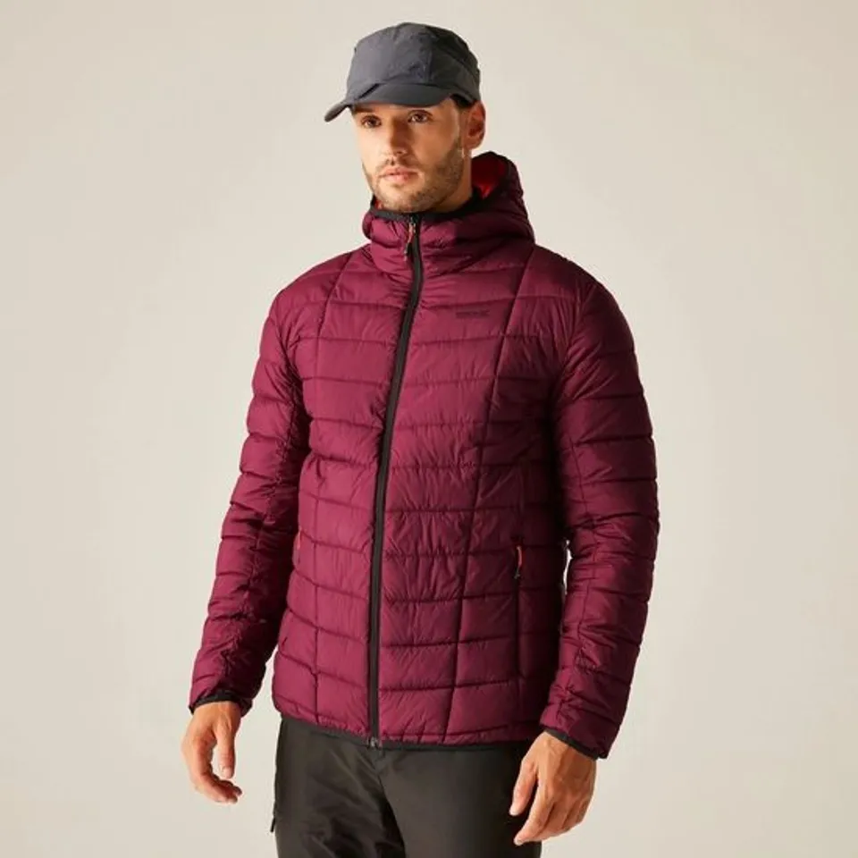 BRAND NEW REGATTA MEN'S ASPER PADDED JACKET IN DARK MAROON - XL