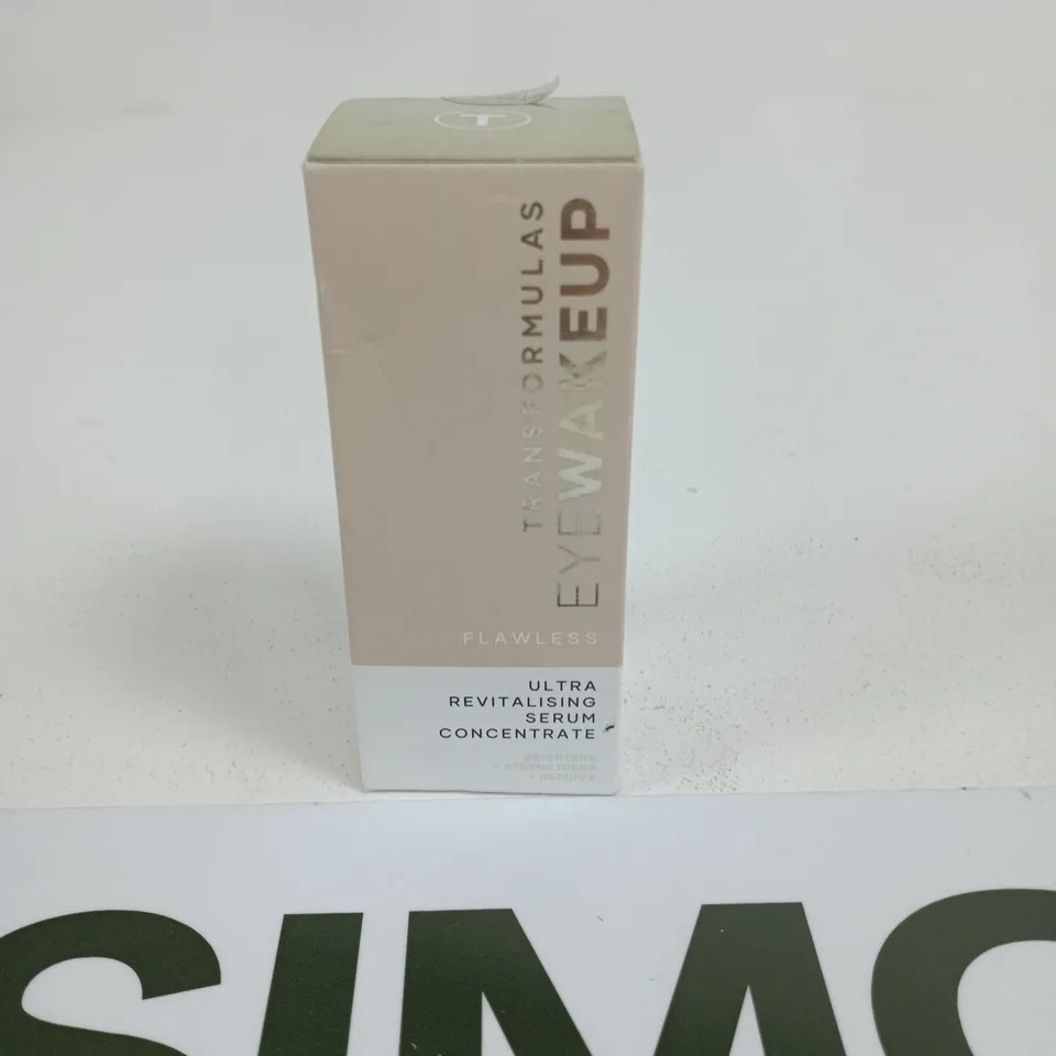 TRANSFORMULAS EYE WAKE UP FLAWLESS ULTRA REVITALISING SERUM CONCENTRATE – BOXED 17.5ML