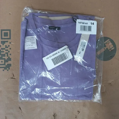 BAGGED ROMAN PANELLED SWING DRESS IN LAVENDER SIZE 14