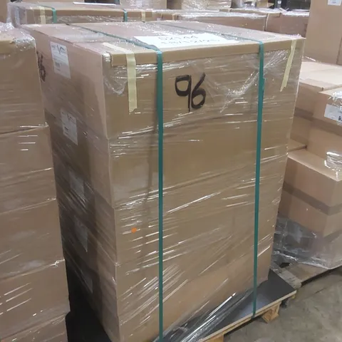 PALLET CONTAINING A LARGE QUANTITY OF ASSORTED BATHROOM FURNITURE PARTS INCLUDING: VELDEAU VANITY CARCASSES ECT