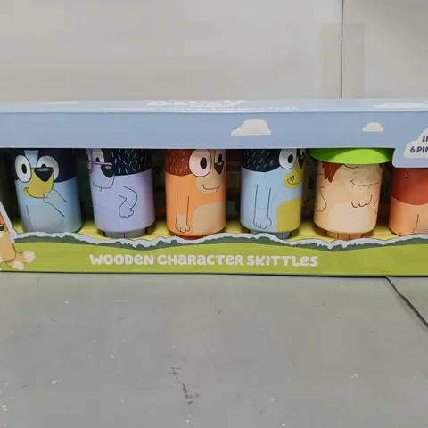 BLUEY WOODEN CHARACTER SKITTLES 