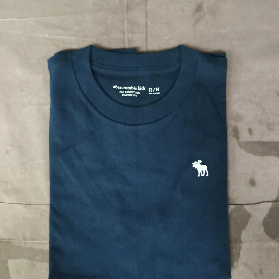 ABERCROMBIE KIDS CLASSIC FIT T-SHIRT IN DARK BLUE SIZE 13/14 YEARS