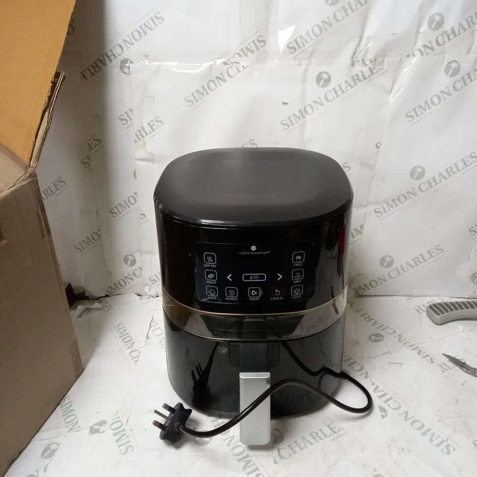 BOXED COOK'S ESSENTIALS AIR FRYER - BLACK
