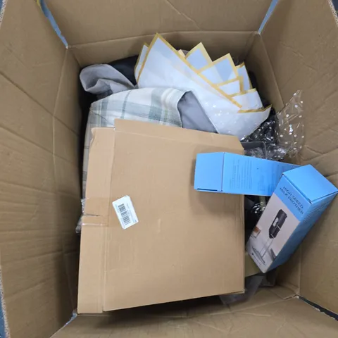 BOX OF APPROXIMATELY 13 ASSORTED ITEMS TO INCLUDE: MILK FROTHER