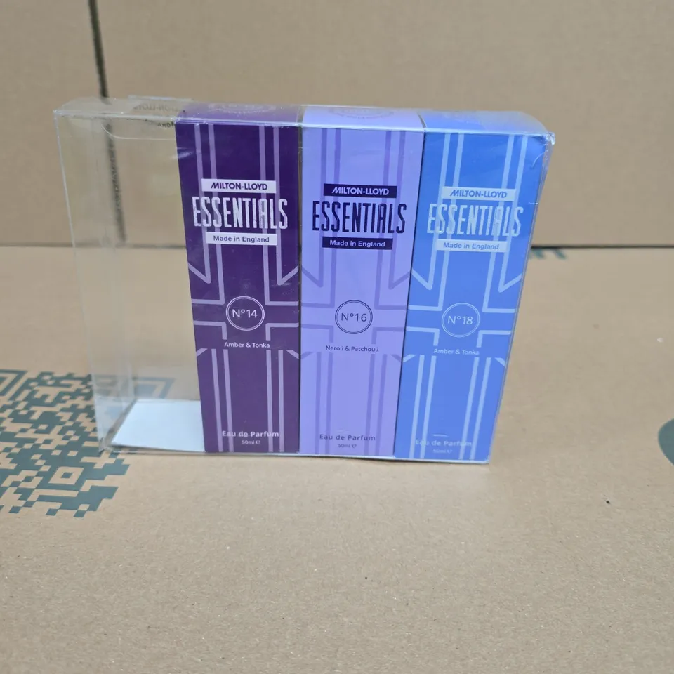 SET OF 3 MILTON-LLOYD ESSENTIALS EAU DE PARFUM 50ML EACH