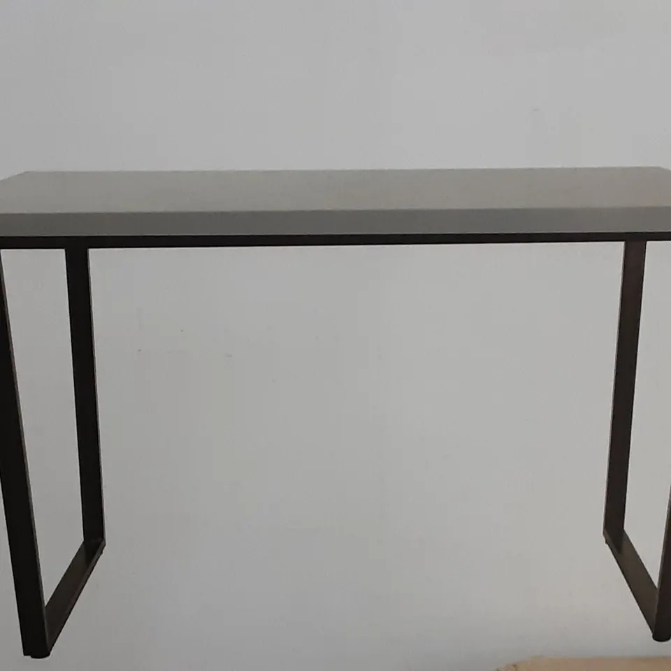 BOXED VIXEN RECTANGULAR DINING TABLE - H75 X W120 X D80 CM IN BLACK AND WHITE