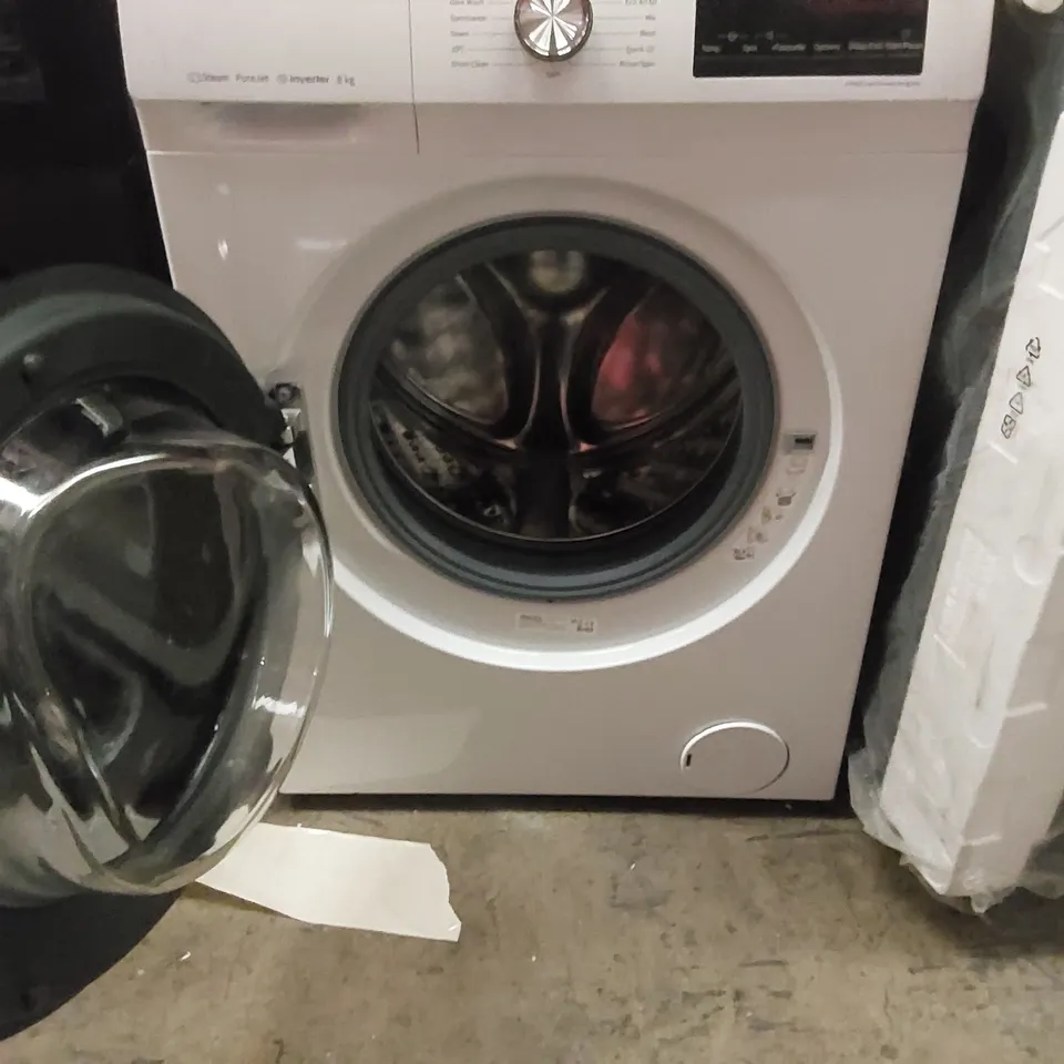 HISENSE 8KG 1400 SPIN WASHING MACHINE IN WHITE