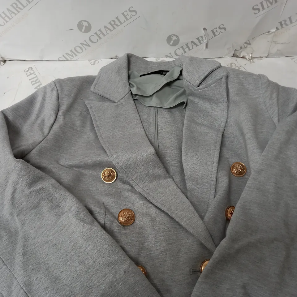 CRYSTAL KOBE KNIT BLAZER HEATHER GREY SIZE UNKNOW